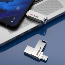 ?？低暎℉IKVISION）128GB Type-C USB3.2手機(jī)U盤(pán)X327C銀色 高速讀寫(xiě)雙接口手機(jī)電腦通用車載優(yōu)盤(pán)